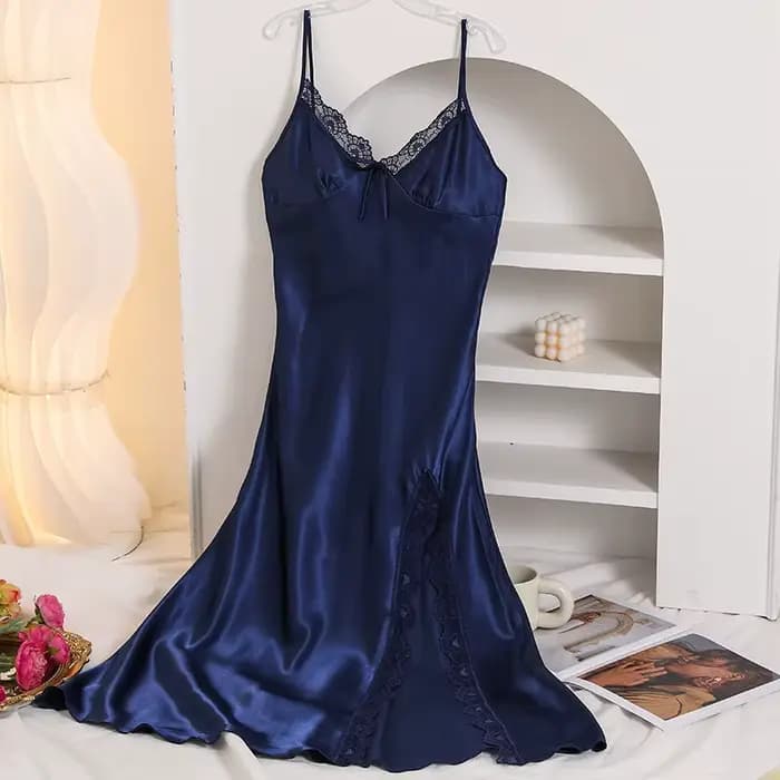 Vêtements De Nuit blancs Sexy longue chemise