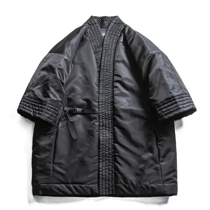 Nouveauté Original chine-Chic Robe taoïste courte coton hommes manteau rembourré