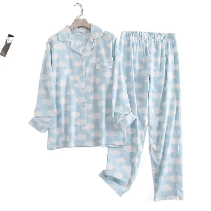 Pyjama pantalon en flanelle de coton