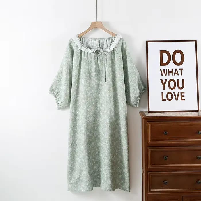 Robes de nuit pour femmes printemps et été mignon doux Style frais fibre décontracté vêtements