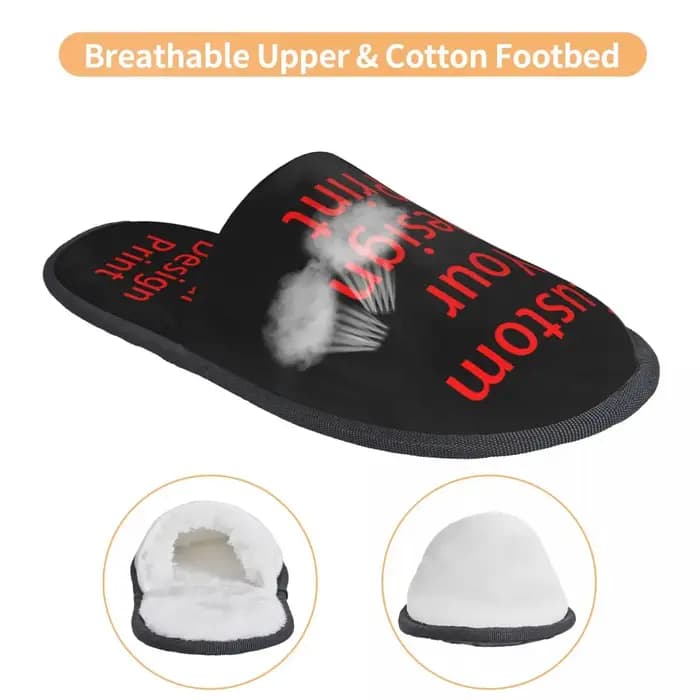 Personnalisez votre conception, éraflures confortables avec pantoufles en mousse à mémoire de forme pour femmes, chaussures de maison de Spa imprimées avec Logo personnalisé