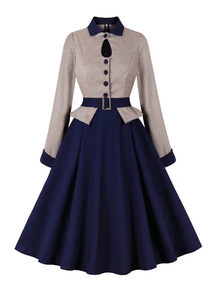 Tonval – robe mi-longue en coton pour femmes
