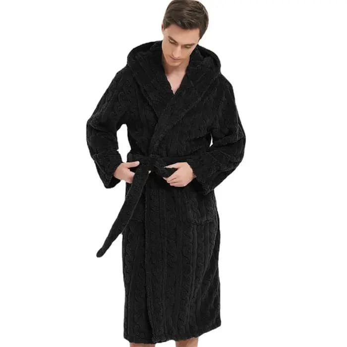 La nouvelle automne et hiver hommes Robe chaude pyjamas Couple