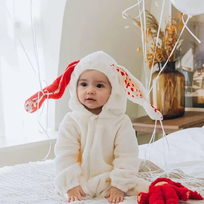 Barboteuse lapin pour bébé