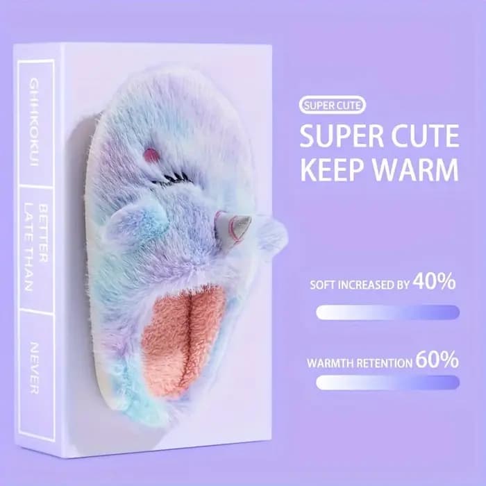 Pantoufles chaudes en forme de nuage pour femmes
