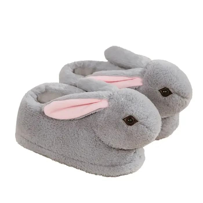 Pantoufles de lapin de dessin animé pour femmes