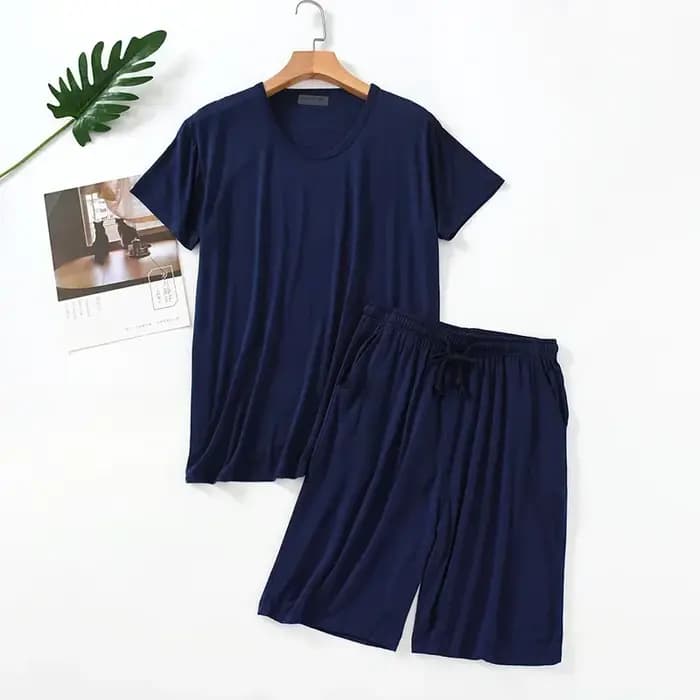 Pyjama d'Été à Manches Courtes pour Homme