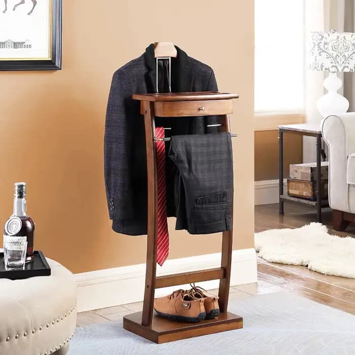 Costume Valet support avec tiroir porte-manteau