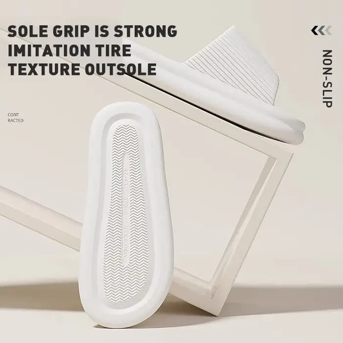 Jolies pantoufles d'été de couleur unie pour femmes et hommes