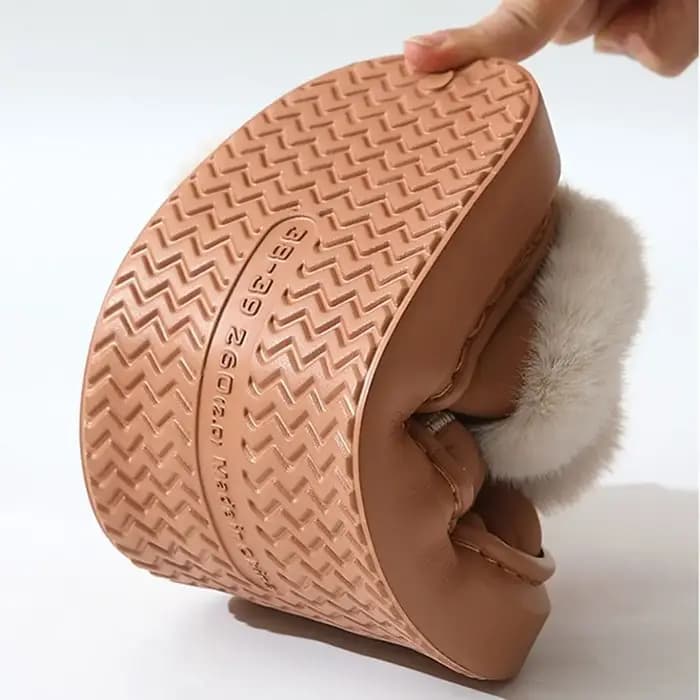 Pantoufles en coton avec nœuds imperméables et durables