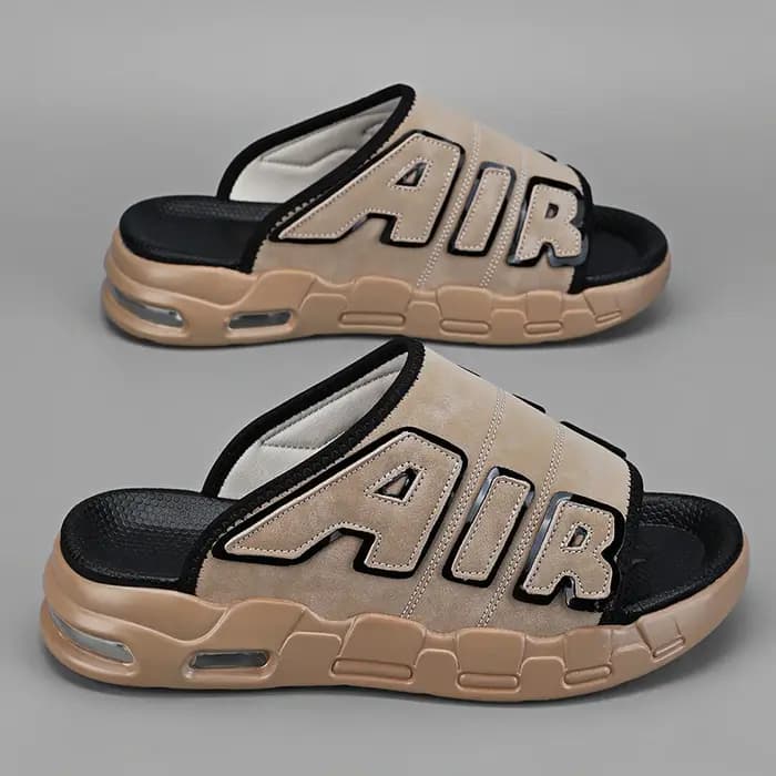 Chaussons pour hommes coussin d'air conception sandales été nouveau PVC doux antidérapant