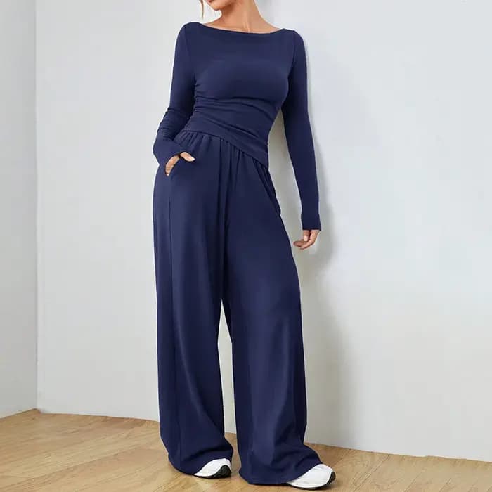 Pyjama d'hiver pour femme, ensemble de nuit à manches longues, chaud et mignon