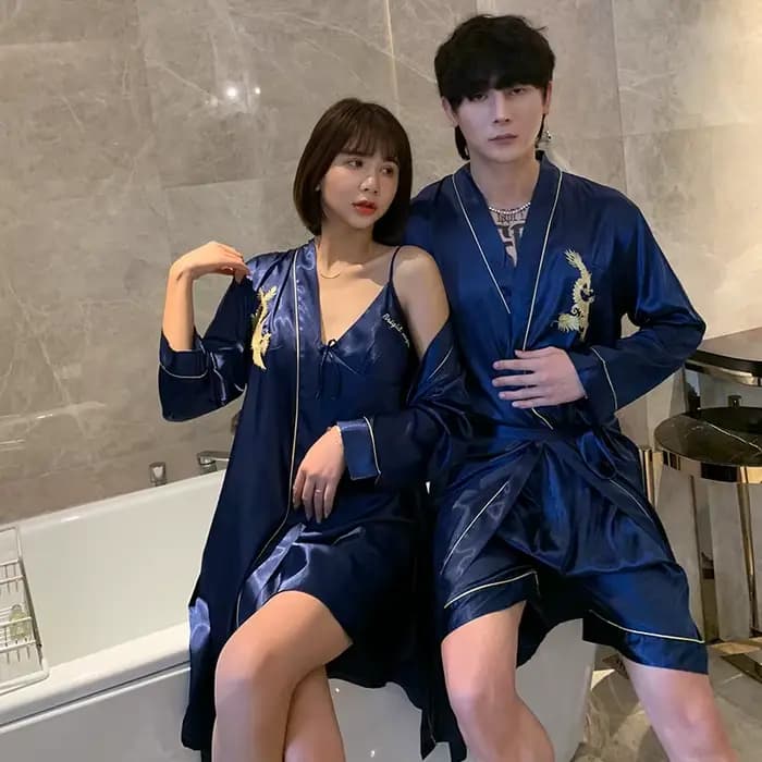 Amoureux Robe en soie