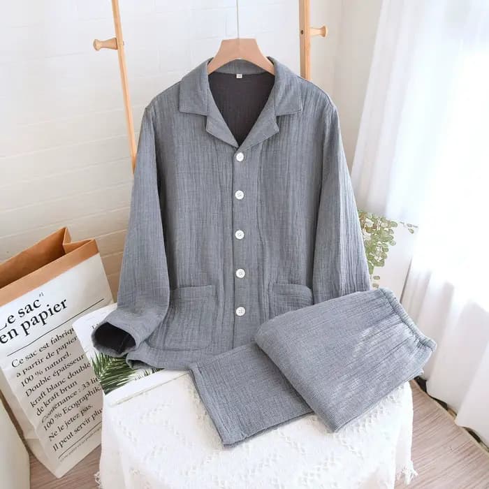 Pyjama d'allaitement de maternité pour femmes et hommes, 100% coton, manches longues, vêtements de n