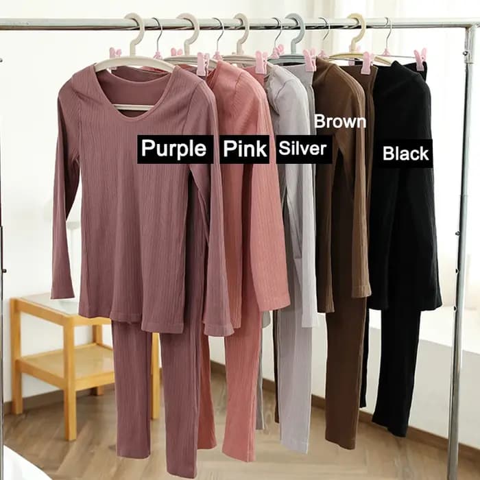 1 ensemble de sous-vêtements thermiques chauds