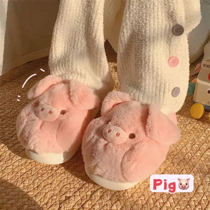 Chaussons en coton rose pour femmes