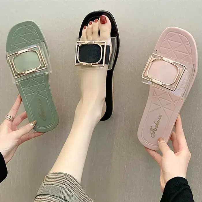 Pantoufle femme mignon été nouveau 2025 pantoufles bas plat confortable paillettes plage