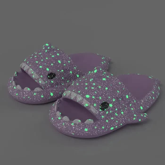 Pantoufles de requin lumineuses pour couples
