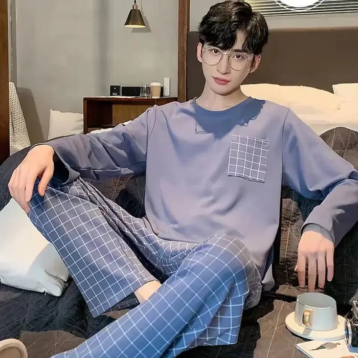 Ensemble de pyjamas à manches longues pour hommes