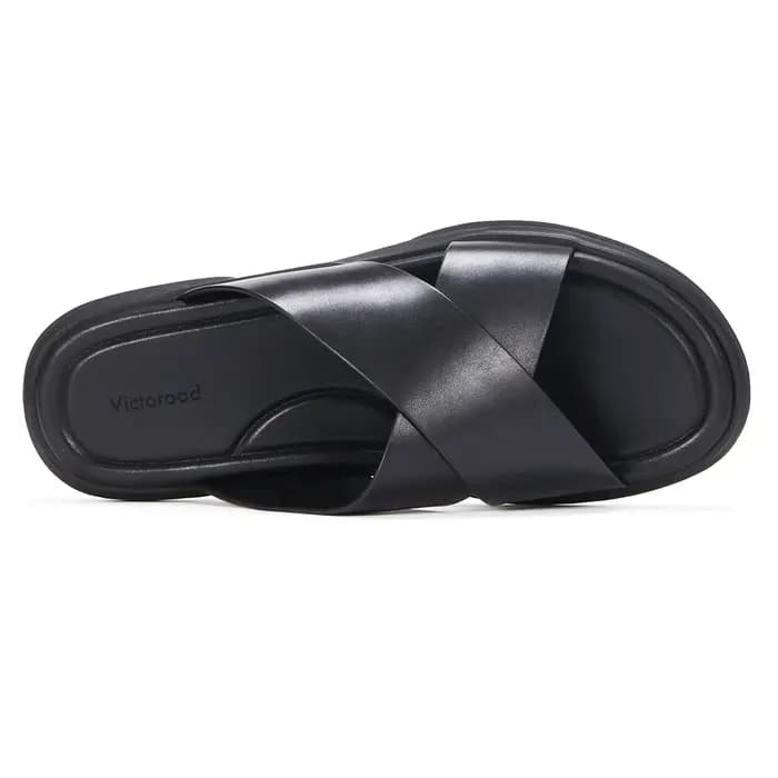 Chaussons élégants en cuir antidérapants