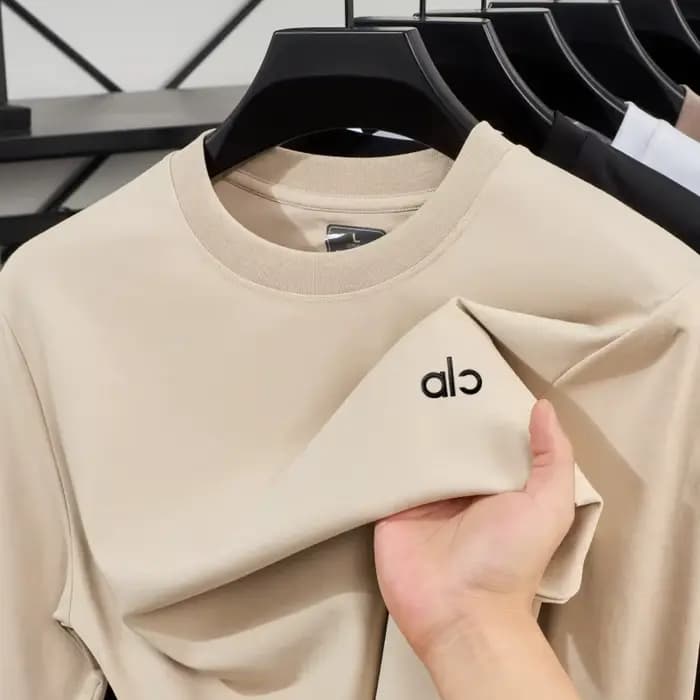 T-shirt Décontracté Confortable à Manches Longues pour Homme