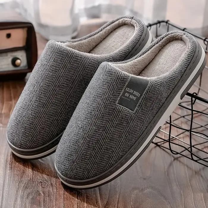 Pantoufles d'hiver chaudes en coton pour hommes et femmes