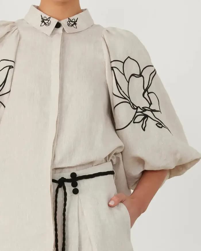Ensembles de salon en coton et lin pour femmes
