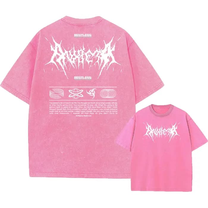Y2k T-shirt délavé à l'acide femmes Vintage coton T-shirts Harajuku gothique Streetwear doux