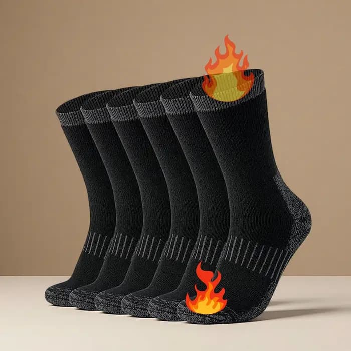 Chaussettes thermiques en laine mérinos
