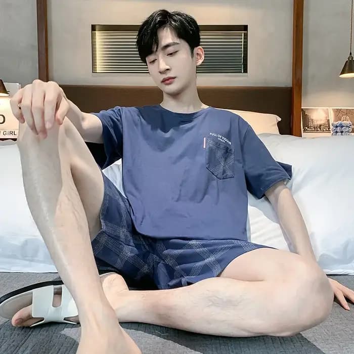 Ensemble pyjama à manches courtes pour hommes