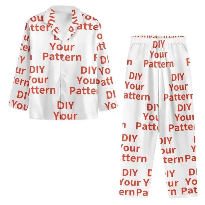 Ensemble de pyjamas à boutons personnalisés pour femmes