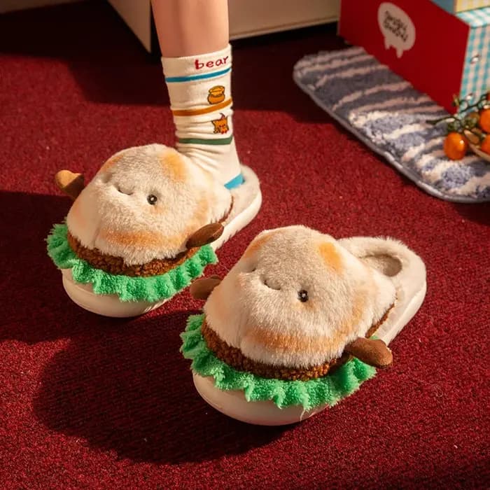 Pantoufles en coton pour femmes et hommes