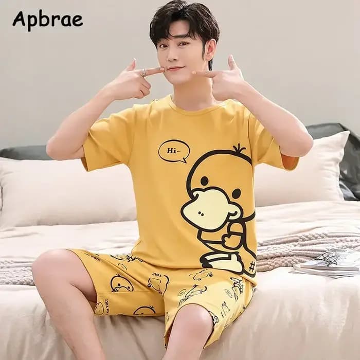 Été hommes Pyjamas grande taille 4XL décontracté hauts courts pantalons