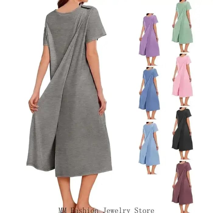 D0UB – robe d'hôpital en coton doux pour femmes