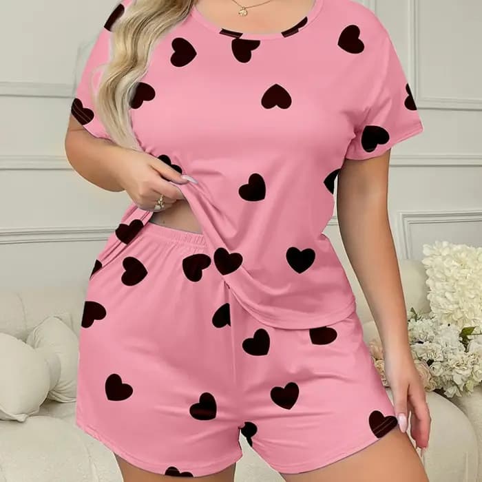 Pyjama grande taille en tissu de lait soyeux