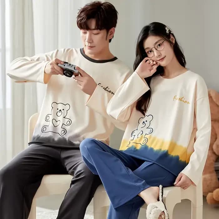 Ensemble de pyjama de dessin animé mignon pour femmes et hommes
