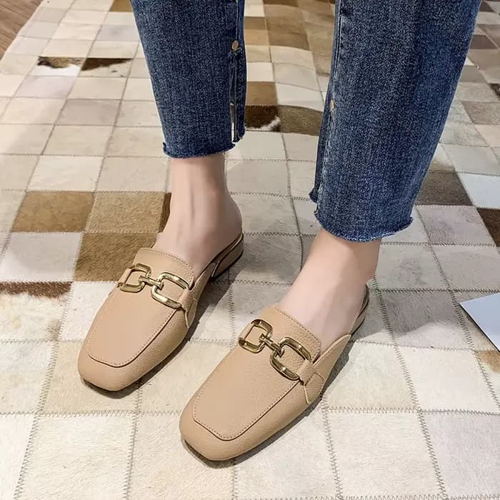 2025 printemps été femmes Mules chaussures marque pantoufles mode bout rond nœud papillon Baotou paille tressé Article