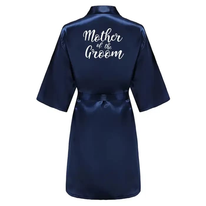 Robes en Satin de soie grande taille peignoir de mariage mariée demoiselle d'honneur mère