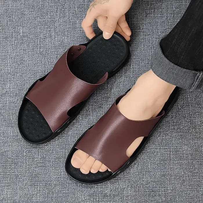 Pantoufles de luxe à enfiler pour hommes