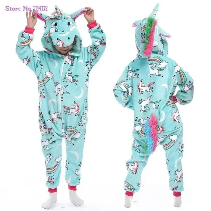 Licorne Kigurumi Onesies Pyjamas Animal Cosplay pour Enfants Chat