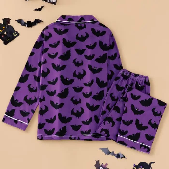 Pyjama violet sur le thème d'halloween pour femmes