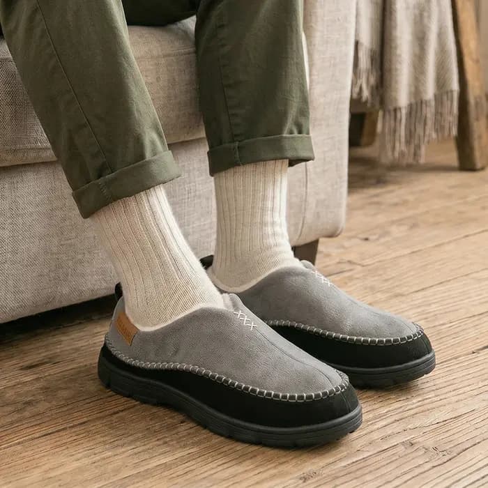 Chaussons chauds pour hommes