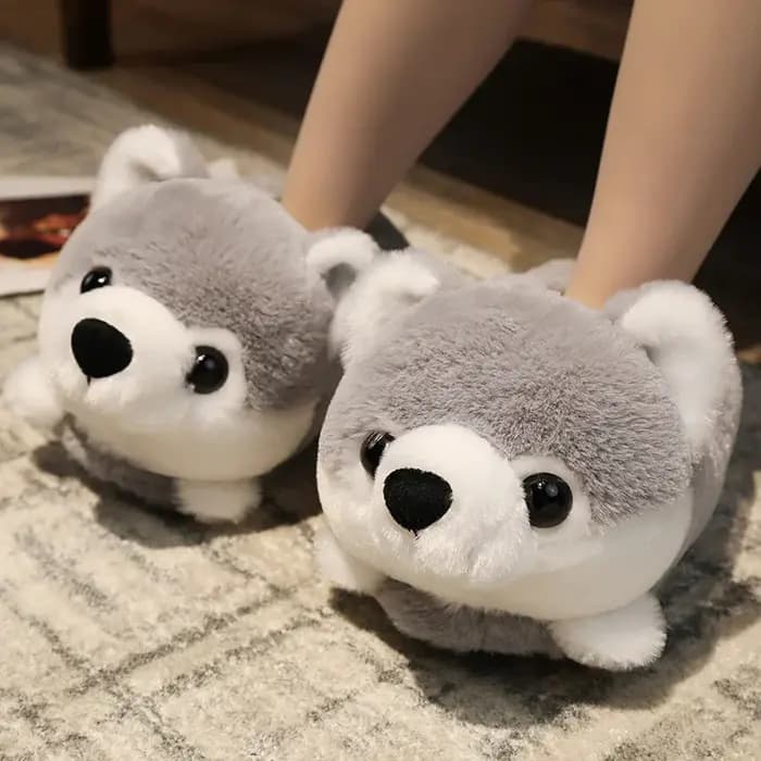 Cuddle mignon Hamster pantoufle pour femmes hiver automne en peluche chaud chambre nuage chaussures famille