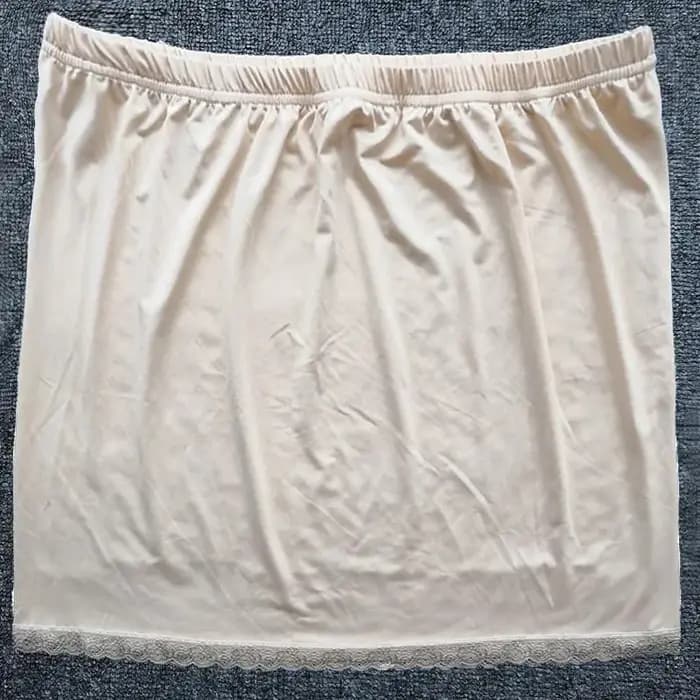 Sous-jupe en Satin pour femmes, robe d'été fine en soie glacée, taille haute, élastique, Anti-pénétr