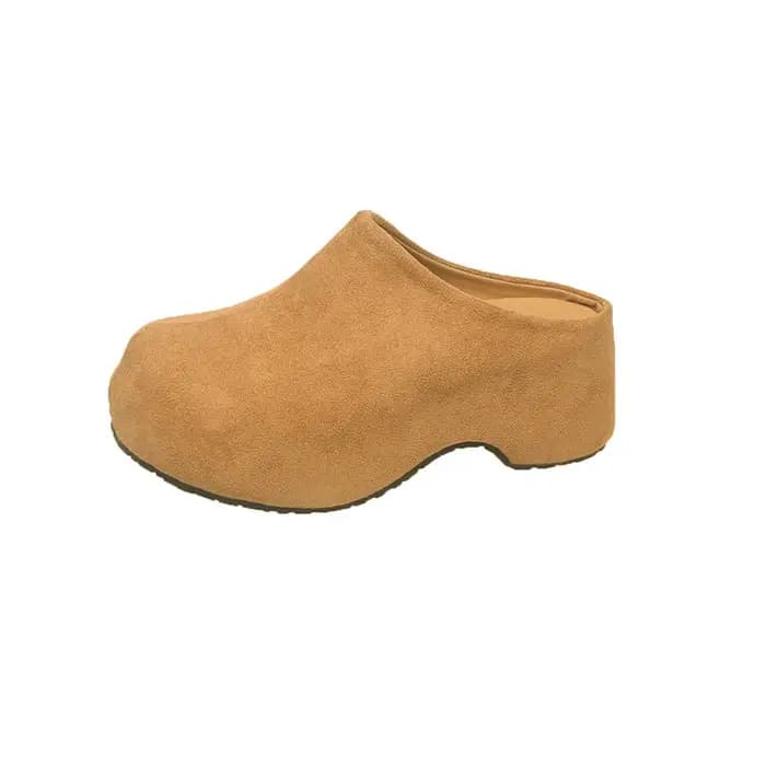 Sandales à enfiler à semelle épaisse pour femmes
