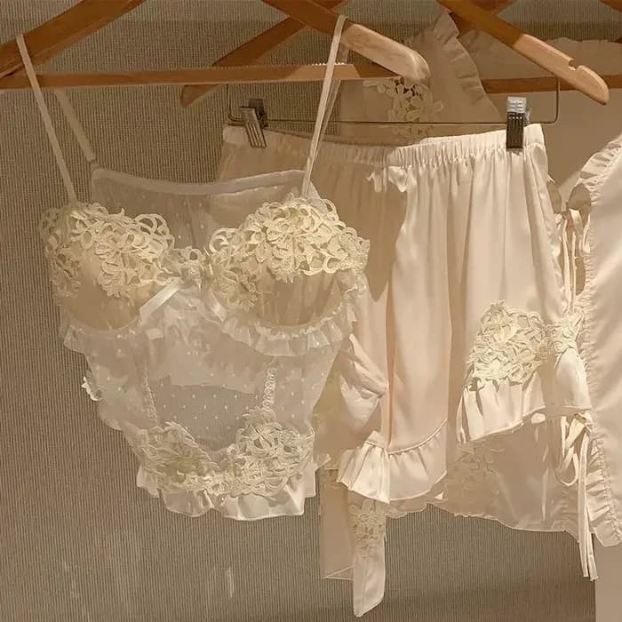 Ensemble pyjama 4 pièces pour femmes