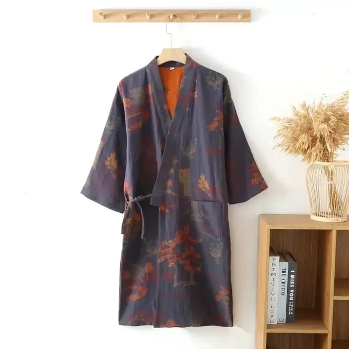 Peignoir Kimono en Coton pour Homme