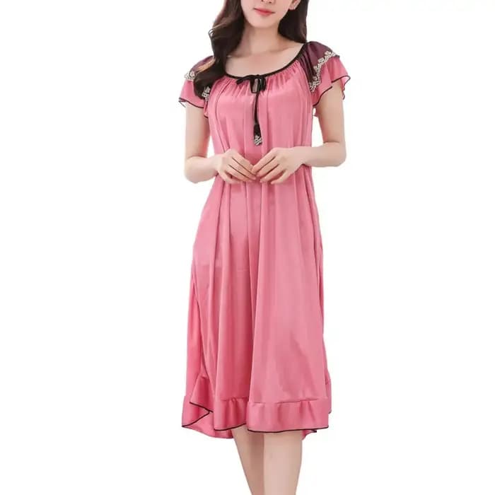 Robe pyjama en Satin pour femmes