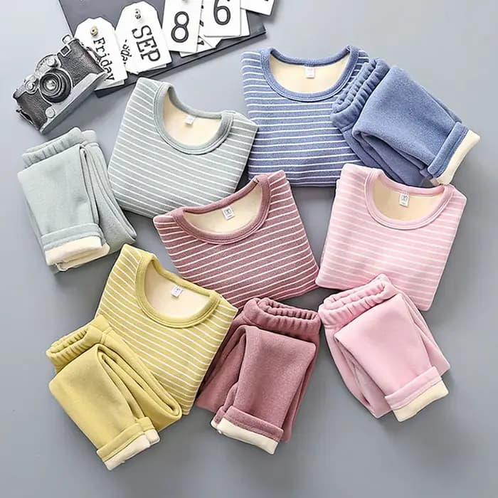 Ensemble de pyjama pour enfants doublé en peluche