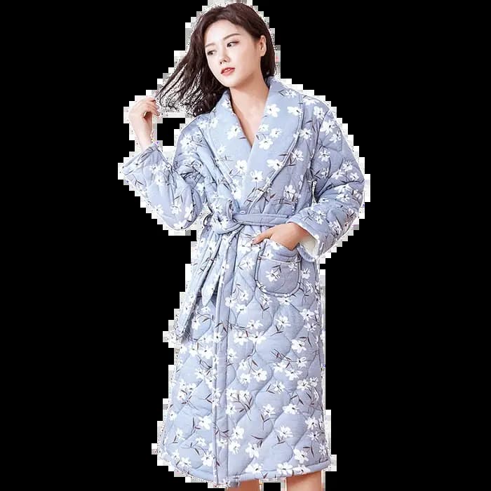 Peignoir Homme femmes Robe hiver chaud coton matelassé
